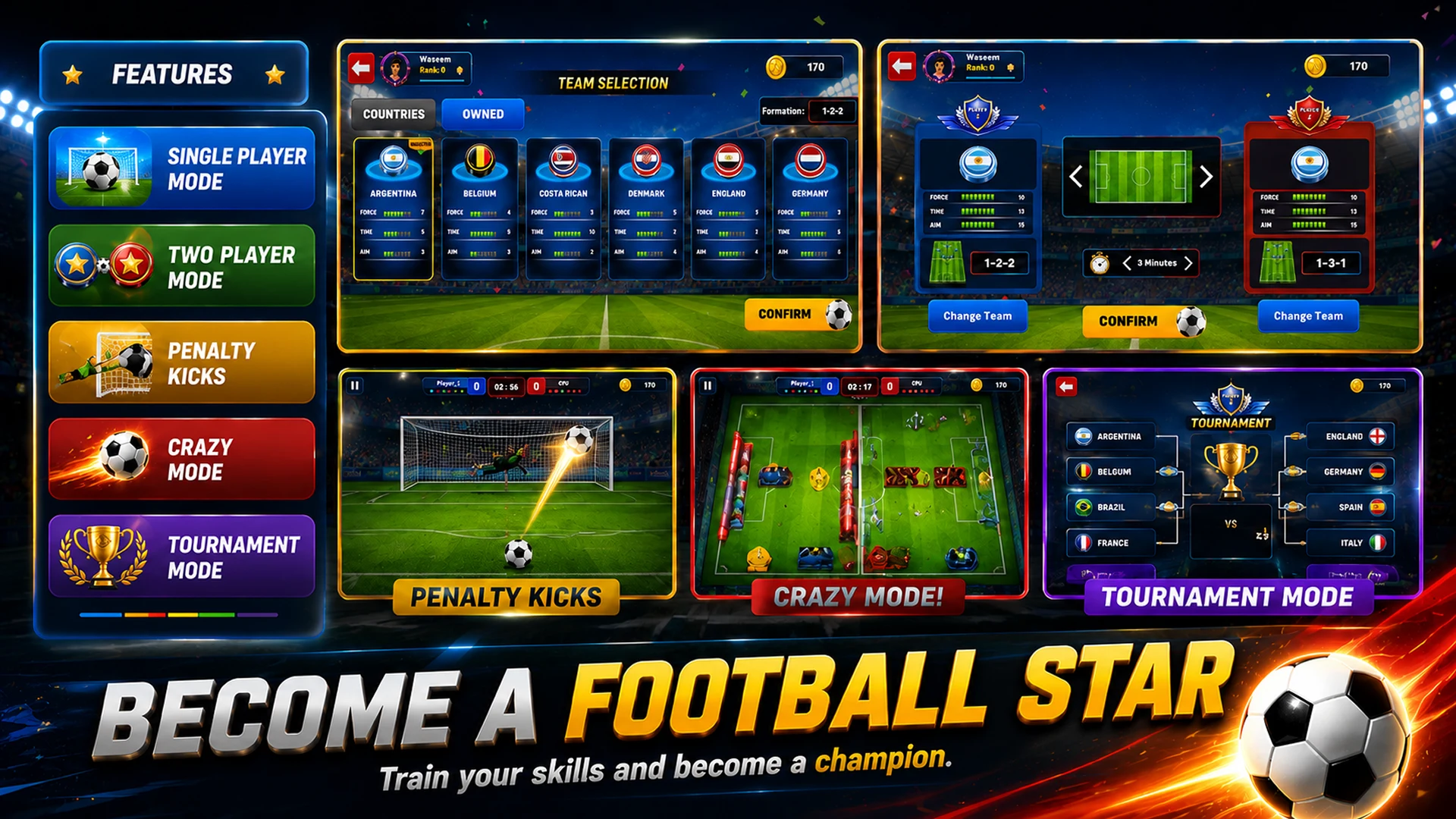 Soccer Game: Football Star screenshot